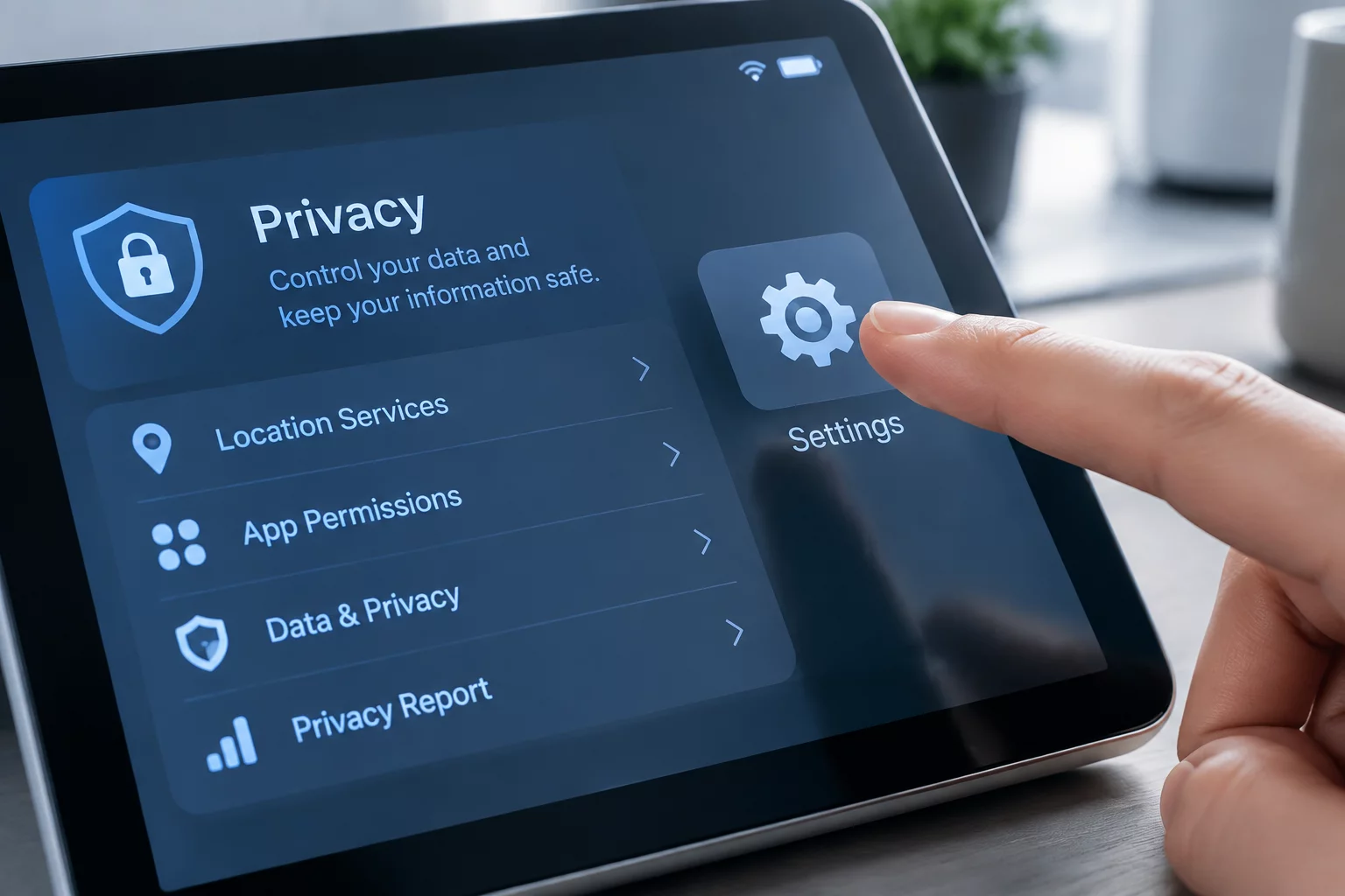 How to configure privacy in the app