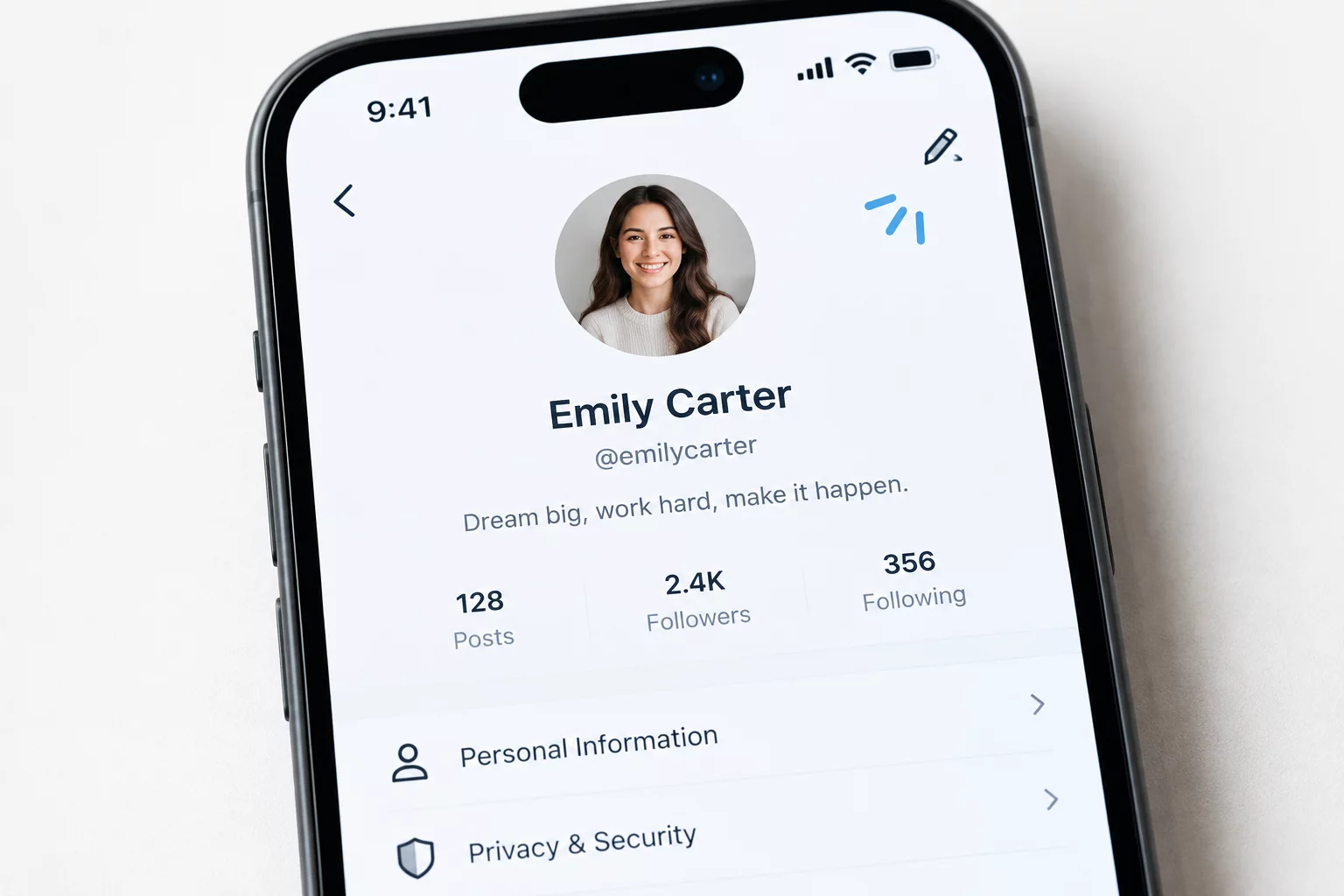 User Profile and Account Setup
